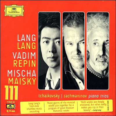 Lang Lang / Mischa Maisky / Vadim Repin 차이코프스키 /라흐마니노프 : 피아노 삼중주곡 (Tchaikovsky / Rachmaninov : Piano Trio) 랑랑, 레핀, 마이스키