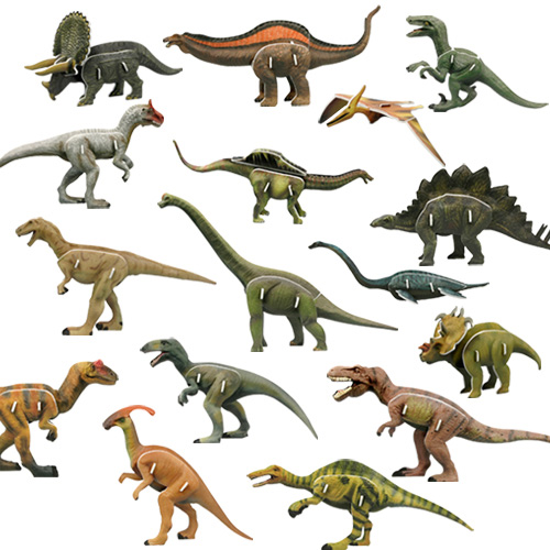 [스콜라스 본사직영] 지구에서 사라진 세계의 공룡들 입체퍼즐 만들기 교구