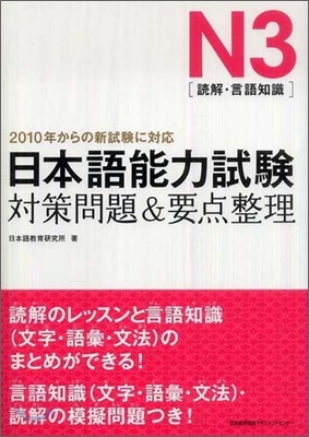 日本語能力試驗N3 (讀解.言語知識)對策問題&要点整理