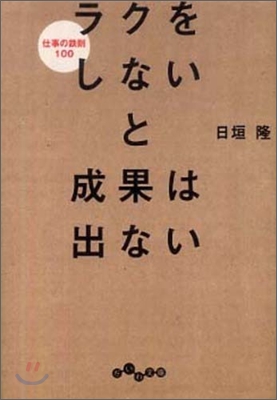 ラクをしないと成果は出ない