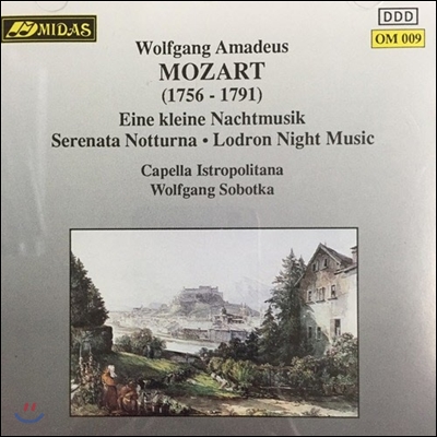 [중고] Capella Istropolitana, Wolfgang Sobotka / Mozart : Eine kleine Nachtmusik Serenata Notturna, Lodron Night Music (om009)