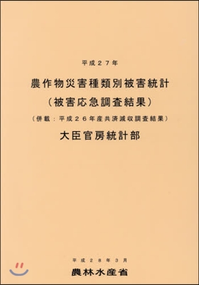 平27 農作物災害種類別被害統計