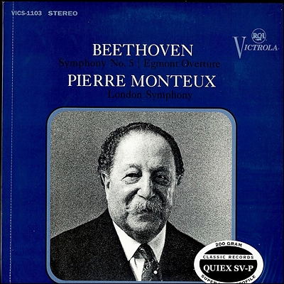 베토벤 : 교향곡 5번, 서곡집 - 피에르 몽퇴 (200g LP)