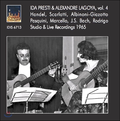 이다 프레스티와 알렉산더 라고야의 스튜디오 녹음 4집 - 헨델 / 스카를라티 / 바흐 / 로드리고 (Ida Presti &amp; Alexandre Lagoya, Vol.4 - Handel, Scarlatti, Albinoni, J.S. Bach, Rodrigo)