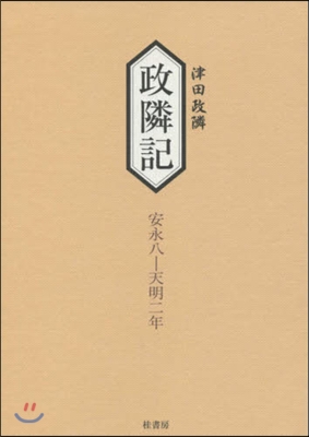 政隣記 安永八年~天明二年 耳目甄錄拾貳