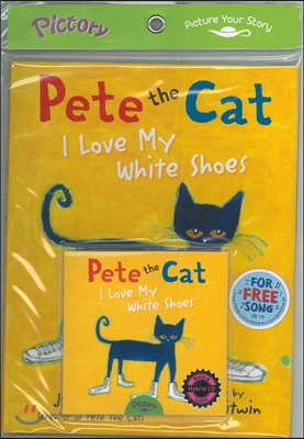 Pictory Set Pre-Step 45 : Pete the Cat:I Love My White Shoes (Hardcover + Hybrid CD)