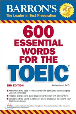 Barron&#39;s 600 Essential Words for the TOEIC, 3/E