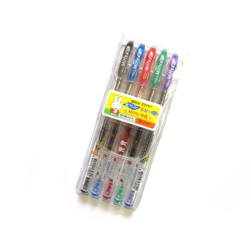 [알앤비]동아 홍당무 미피향기펜 0.5mm 5색세트/miffy/중성펜