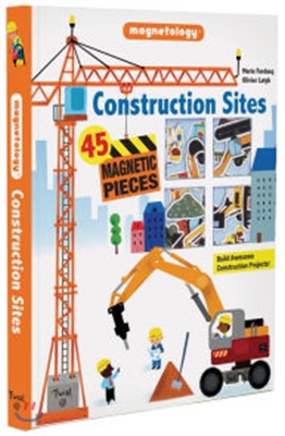 Construction Sites: 45 Magnetic Pieces (Hardcover)