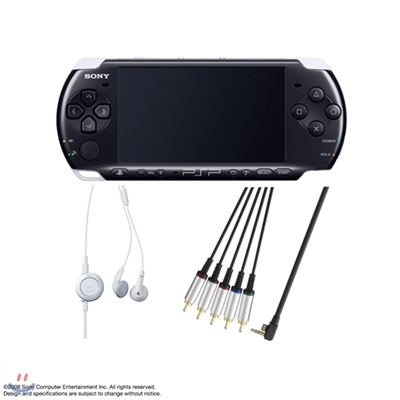 [PSP] SONY PSP-3005 콘솔(색상선택)+리모컨 이어폰+컴포넌트 AV케이블 패키지