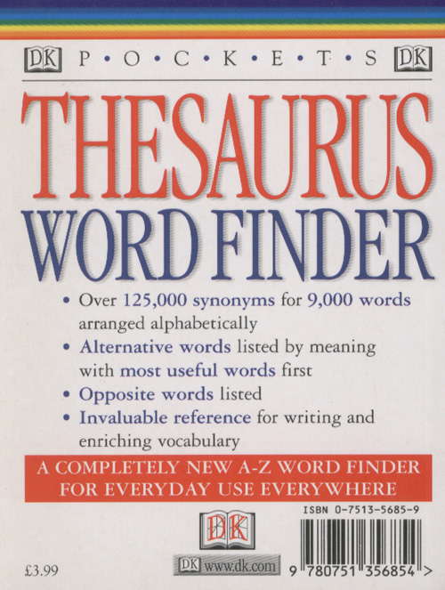 Pockets : Thesaurus Word Finder
