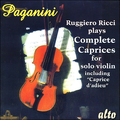 Ruggiero Ricci 파가니니: 24곡의 바이올린 독주를 위한 카프리스 - 루지에로 리치