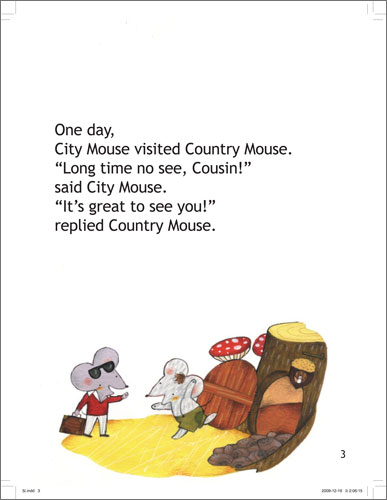 Howto Readers 5 (Blue Level) : The Country Mouse and the City Mouse (Book & CD)