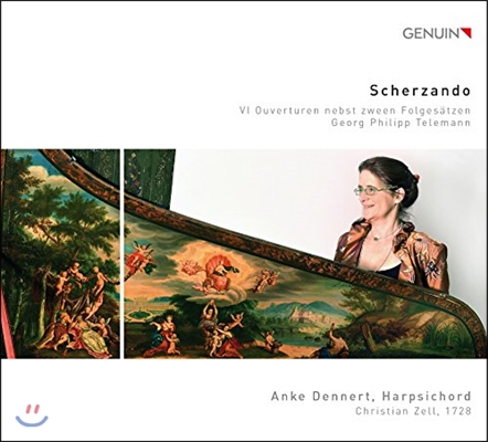 Anke Dennert 해학 - 텔레만: 키보드를 위한 6개의 서곡 [하프시코드 연주반] (Scherzando - Telemann: 6 Overtures for Keyboard [Harpsichord]) 앙케 데너트