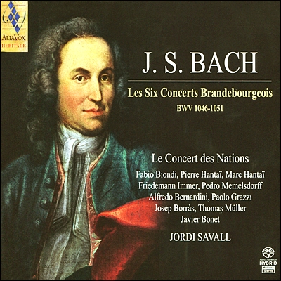 Jordi Savall 바흐: 브란덴부르크 협주곡 전곡 (Bach: Brandenburg Concertos Nos. 1-6 BWV1046-1051) 조르디 사발