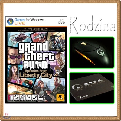 PC GTA 에피소드 프롬 리버티시티 Episodes from Liberty City(★한정판/한글공략집+Razer마우스+마우스패드증정!!)