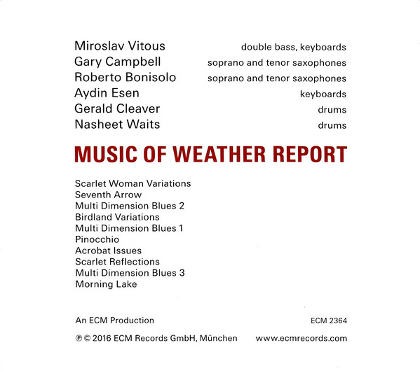 Miroslav Vitous (미로슬라브 비투스) - Music Of Weather Report