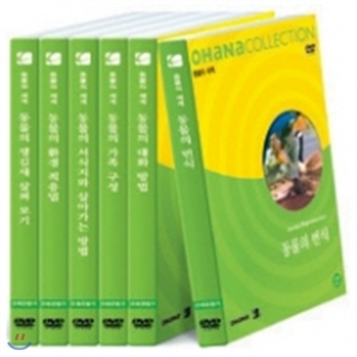 오하나 컬렉션 - 동물의 세계 (DVD 6장 + 12p 교사용 지도서 6권)
