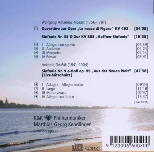 Matthias Georg Kendlinger 드보르작: 교향곡 9번 '신세계로부터' / 모차르트: 교향곡 35번 '하프너' (Dvorak: Symphony Op.95 'From the New World' / Mozart: Symphony K385 'Haffner') 마티아스 게오르크 켄들링