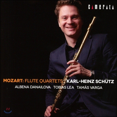 Karl-Heinz Schutz 모차르트: 플루트 사중주 1-4번, 오보에 사중주 편곡 (Mozart: Flute Quartets K.285, 285a, 285b, 298 &amp; Oboe Quartet K.370) 카를-하인츠 슈츠