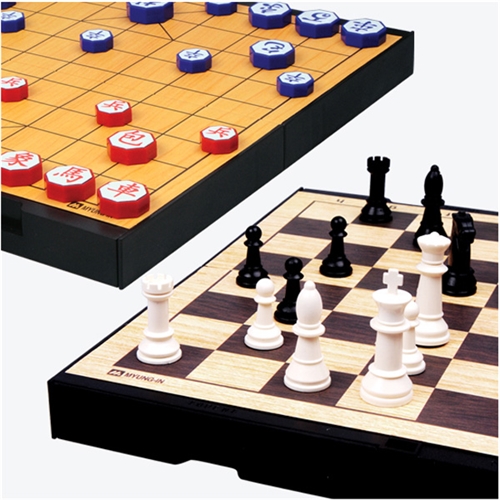 [명인바둑] 중형 자석 체스+장기(양면) M-259 /보드게임