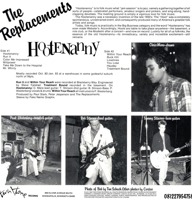The Replacements  (리플레이스먼츠) - Hootenany [LP]