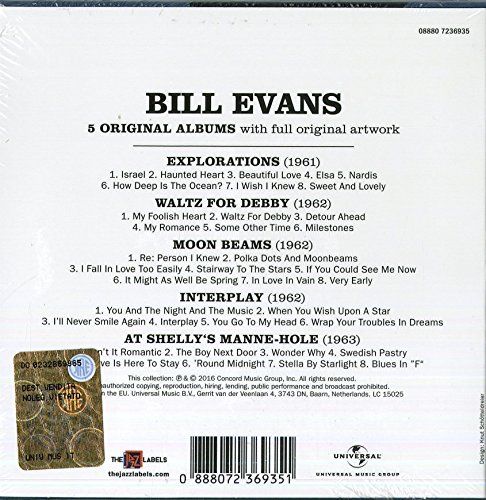 Bill Evans (빌 에반스) - 5 Original Albums with Full Original Artwork