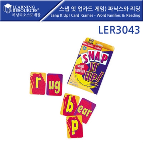 LER3043 스냅 잇 업 카드게임 - 파닉스와 리딩