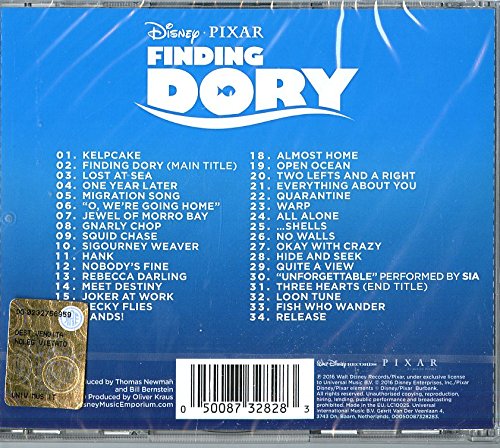 도리를 찾아서 영화음악 (Finding Dory OST)