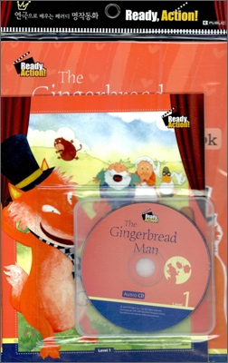 Ready Action 1 : The Gingerbread Man (Student Book + Workbook + Audio CD 1장)