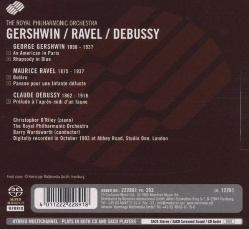 Royal Philharmonic Orchestra 거슈윈: 랩소디 인 블루 / 라벨: 볼레로 / 드뷔시: 목신의 오후 전주곡 (Gershwin: Rhapsody in Blue / Ravel: Bolero / Debussy: Prelude a l'Apres-Midi d'un Faune) 로열 필하모닉,