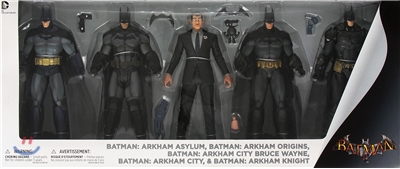 Arkham Batman Action Figure 5 Pack Set