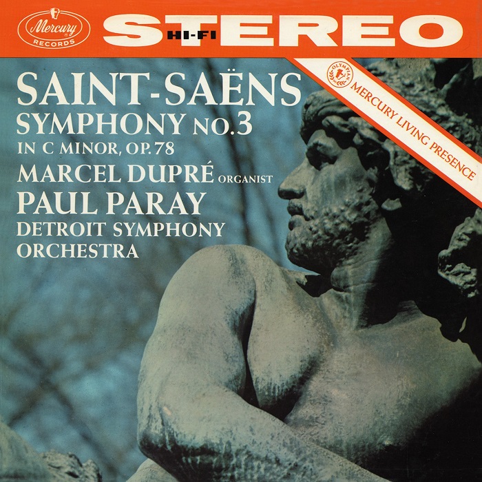 Marcel Dupre / Paul Paray 생상스: 교향곡 3번 '오르간' - 마르셀 뒤프레, 폴 파레, 디트로이트 심포니 (Saint-Saens: Symphony Op.78 'Organ') [LP]