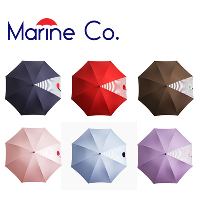 Marine Co.수동장우산_brown