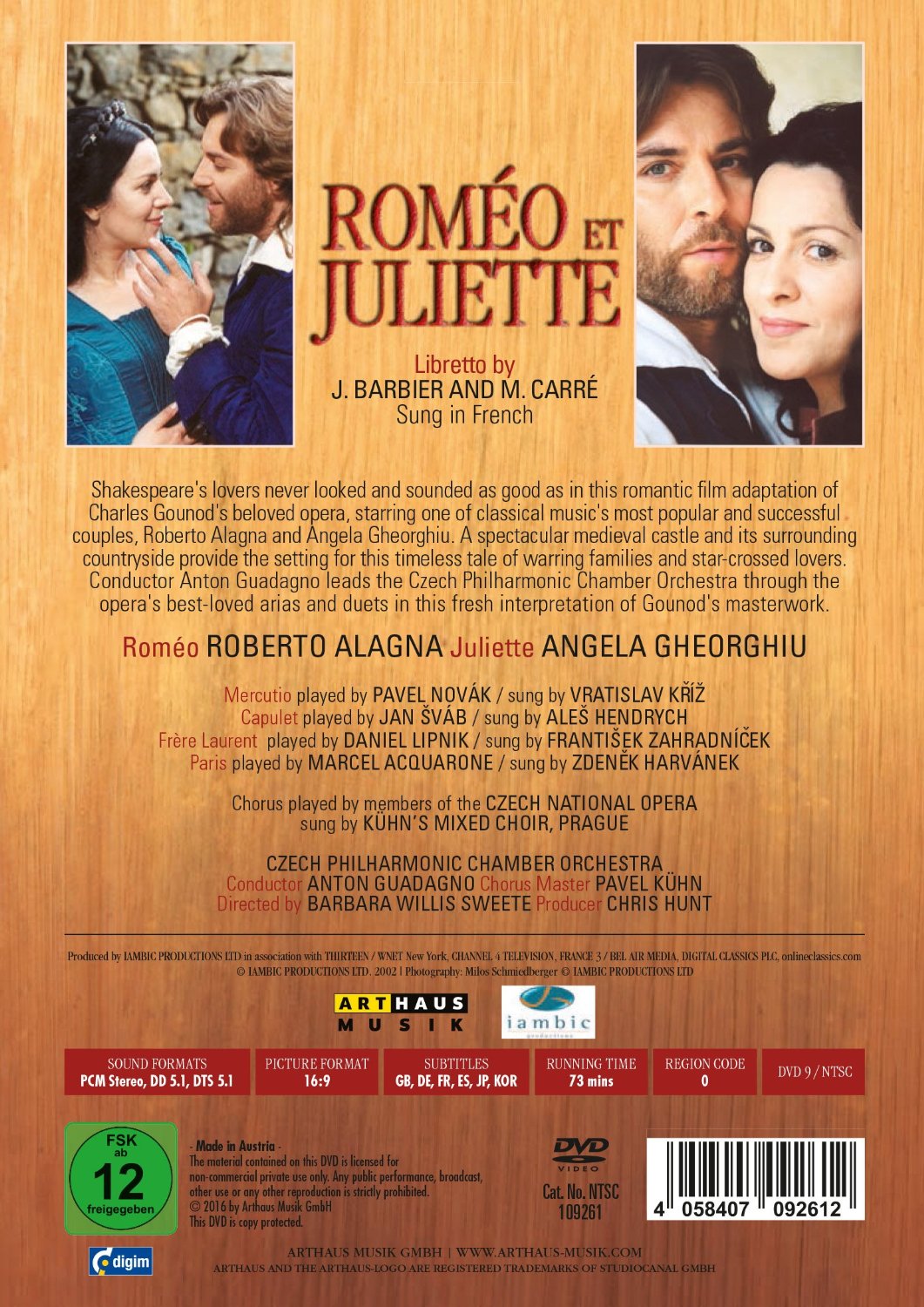 Angela Gheorghiu / Roberto Alagna 구노: 로미오와 줄리엣 [영화 버전] - 로베르토 알라냐, 안젤라 게오르규 (Gounod: Romeo et Juliette)