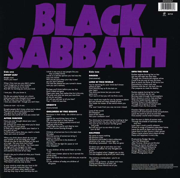 Black Sabbath (블랙 사바스) - 3집 Master Of Reality [LP]