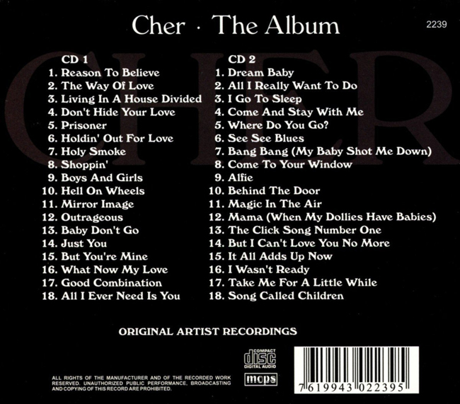 Cher (셰어) - The Album