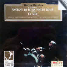 Herbert Von Karajan, Arturo Toscanini - Respighi : Fontane Di Roma, Pini Di Roma, Debussy : La Mer (미개봉/수입/ka1029)