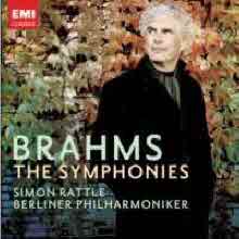 Simon Rattle - Brahms : Symphonies Nos.1-4 (브람스 : 교향곡 전곡집/3CD/미개봉/ekc3d0975)