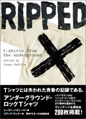 アンダ-グラウンド.ロックTシャツ RIPPED