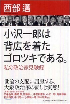 小澤一郞は背廣を着たゴロツキである。