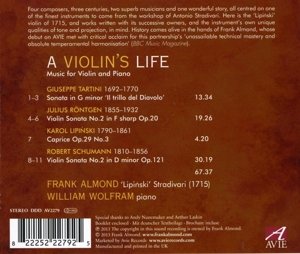 Frank Almond 바이올린의 일생 1집 - 뢴트겐 / 타르티니 / 슈만 외 [리핀스키 스트라디바리 연주] (A Violin’s Life Vol.1) 프랑크 아몬드