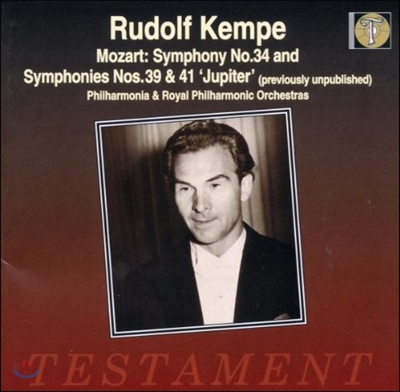 Rudolf Kempe 모차르트: 교향곡 34번 39번 41번 `주피터` - 루돌프 켐페 (Mozart: Symphony No.34 k 338, No.39 K 543, No.41 K 551 'Jupiter')