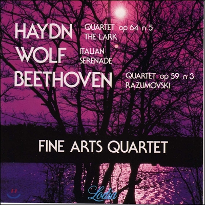 Fine Arts Quartet 하이든: 현악 사중주 '종달새' / 베토벤: 사중주 라주모프스키 3번 / 볼프: 이탈리아 세레나데 (Haydn: The Lark Quartet / Beethoven: Razumovski / Wolf: Italian Serenade)