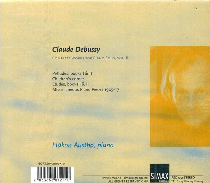 Hakon Austbo 드뷔시: 피아노 작품 전집 2집 (Debussy: Complete Works for Piano Solo Vol.2)