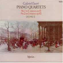 Domus - Faure : Piano Quartet No.1 Op.15, No.2 Op.45 (포레 : 피아노 사중주 1, 2번/수입/cda66166)