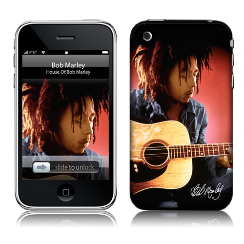 [MusicSkins] Bob Marley - Guitar 아이폰 2G/3G/3GS 뮤직스킨