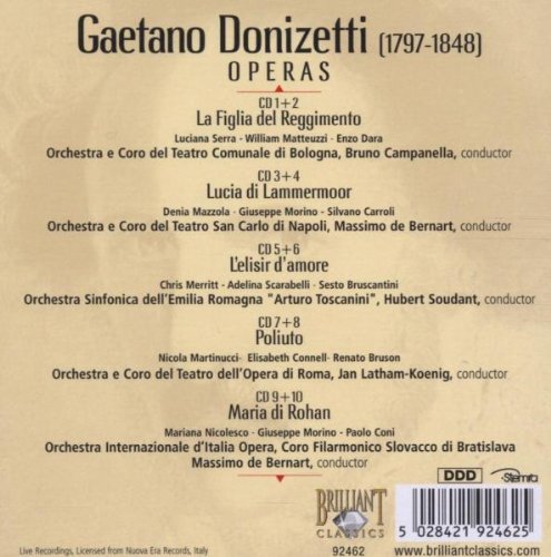 도니제티 오페라 작품집 (Donizetti Operas) 10CD