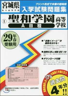 平29 聖和學園高等學校 A日程