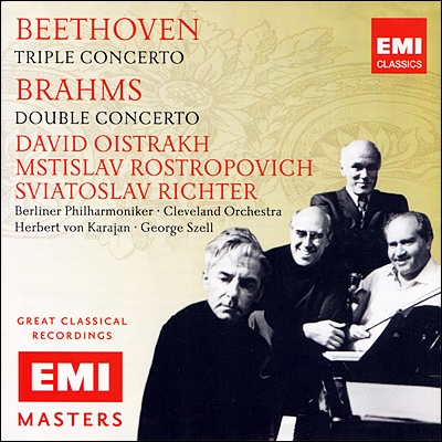베토벤 : 삼중 협주곡 / 브람스 : 이중 협주곡 - 로스트로포비치, 리히터, 오이스트라흐